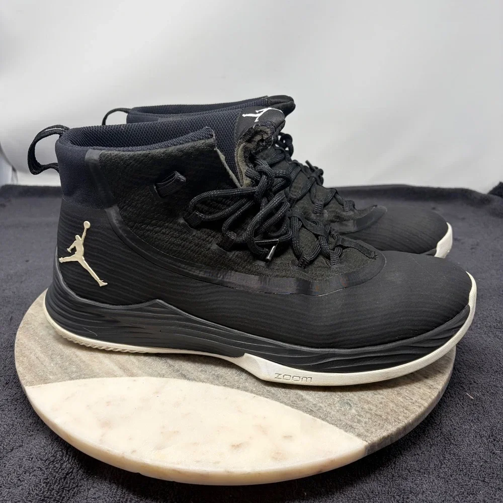 Jordan Ultra Fly 2 Black White Basketball Shoes Mens 13 Sneaker Zoom Air